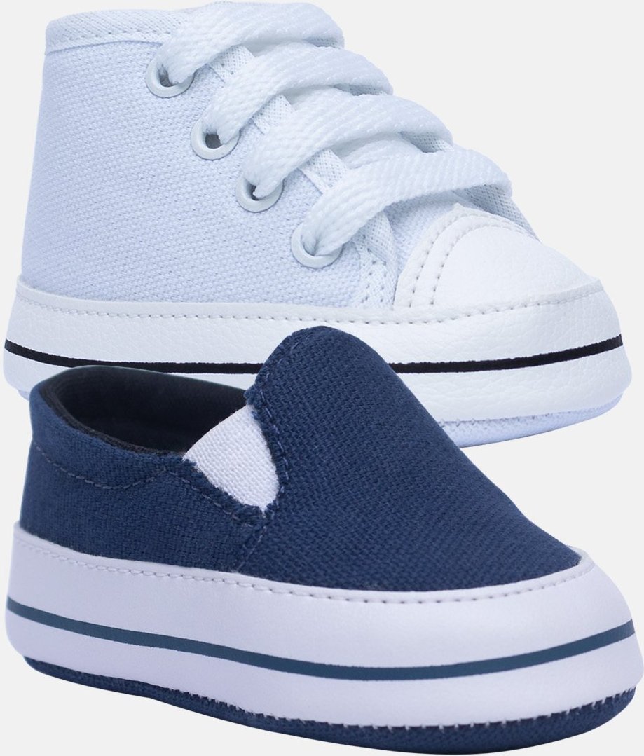 Imagem principal Infantil - Kit 2 Sapatinho de ópidi Tenis e Marinho azul marinho/branco azul marinho/branco