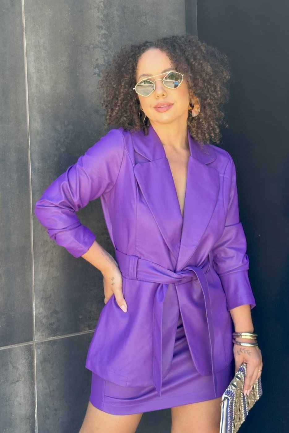 Blazer Vanibele P.U Violeta