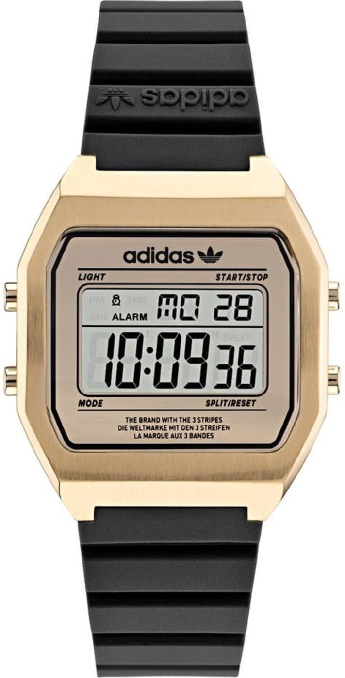 Relógio Adidas Digital Quadrado Vintage Bicolor