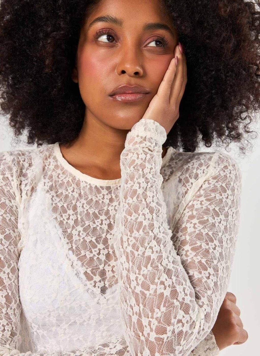 Imagem principal Blusa Manga Longa Rendada Youcom preto Youcom preto