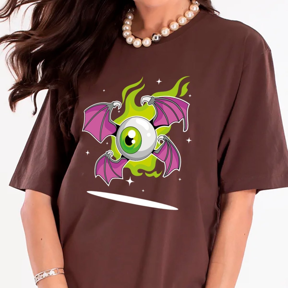 Imagem principal Camiseta Ousy Psicodélica De Olho Oversized Unissex preto ousy preto