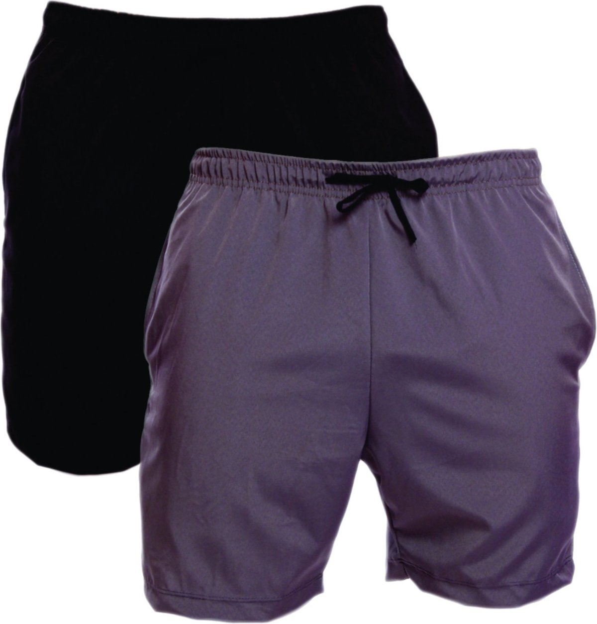 Kit 2 Shorts Tactel Masculino Adulto Estilo Mauricinho Praia Piscina Cinza