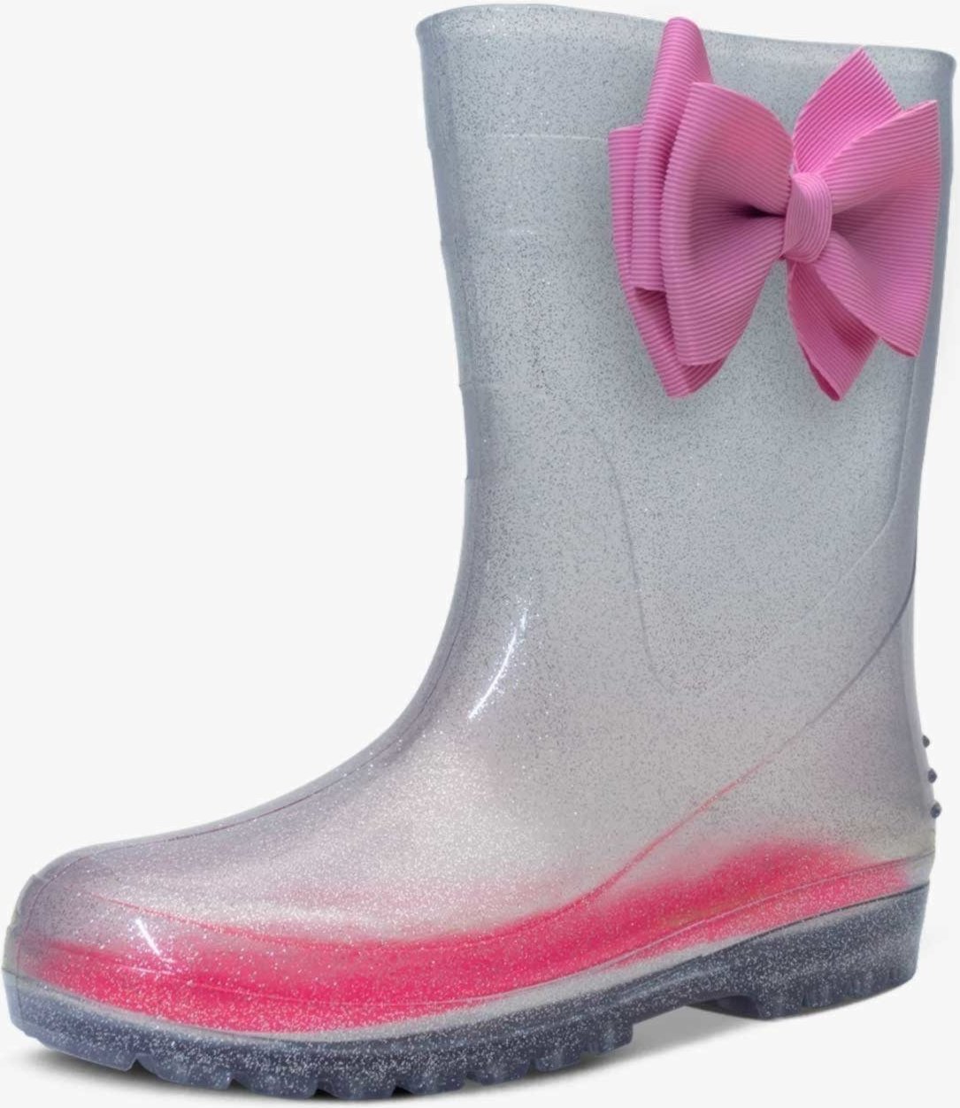 Infantil - Bota Galocha Feminina Pópidi Laço Glitter