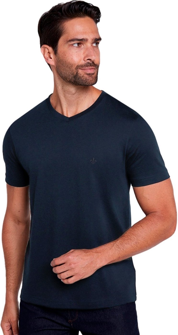 Imagem principal Camiseta Dudalina Essentials V Sport OU24 Marinho Masculino azul marinho Dudalina azul marinho