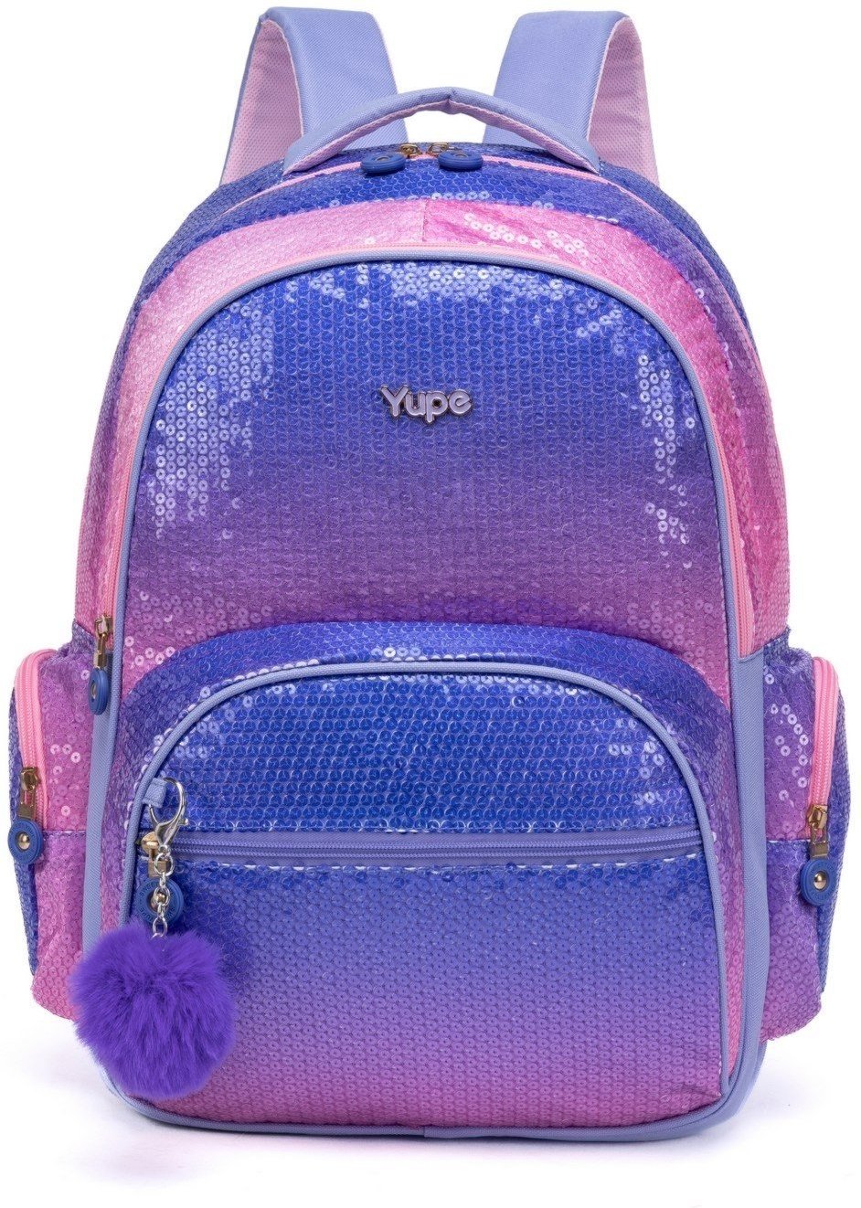 Imagem principal Infantil - Kit Mochila Yupe Menina Escolar Lancheira Estojo Reforçado Resistente rosa YUPE rosa