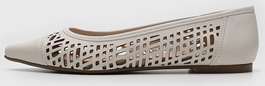 Sapatilha Via Uno Vazada Off-White