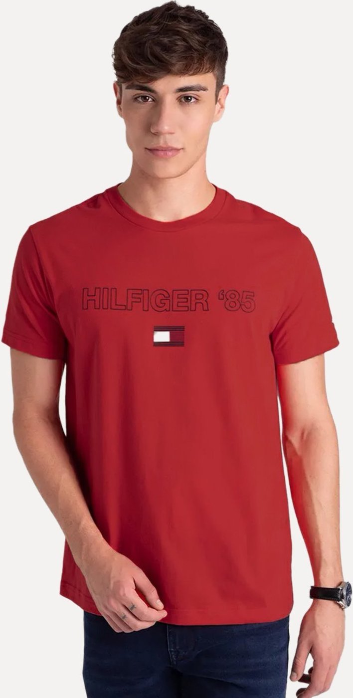 Imagem principal Camiseta Tommy Hilfiger Masculina Essential 85 Vermelha vermelho Tommy Hilfiger vermelho