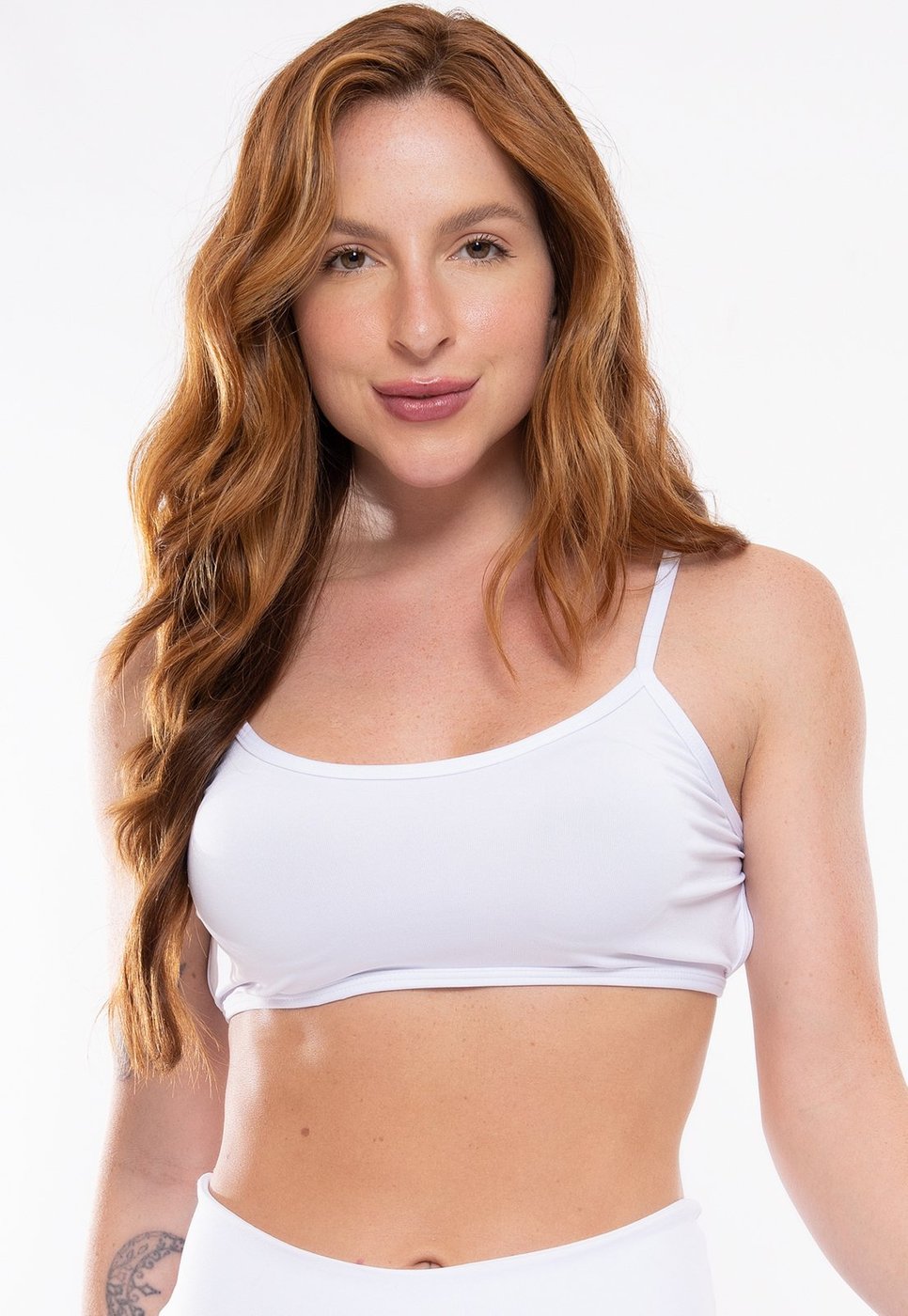 Top Faixa Bravaa Store Costa Nua Frente Única Gringa Academia Alça Fina Blogueira 124