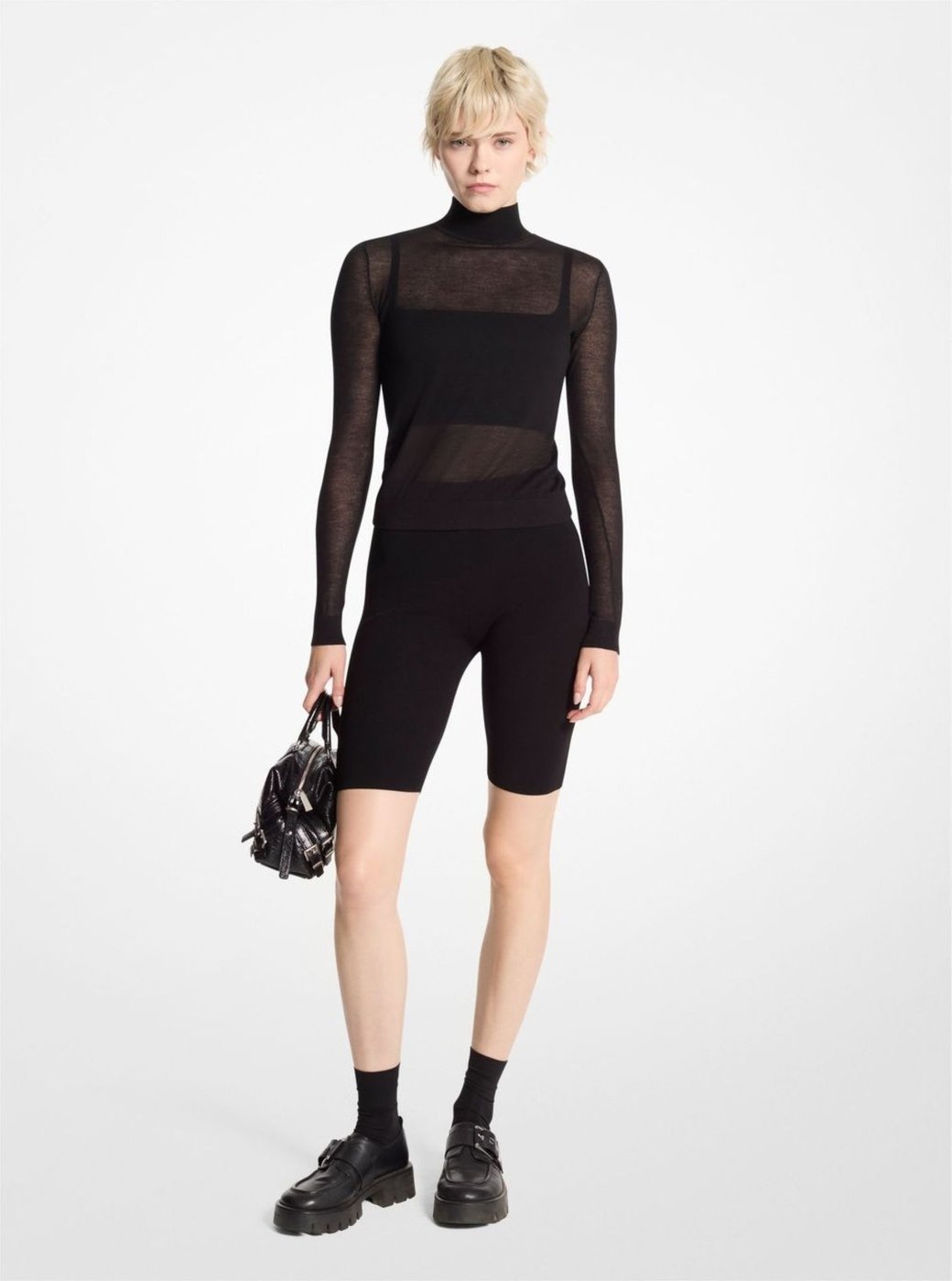 Imagem principal Suéter Transparente De Malha Mf460yaecl001 Michael Kors preto Michael Kors preto