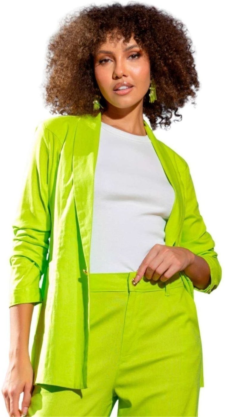 Imagem principal Blazer Vanibele Linho Limão verde Vanibele verde