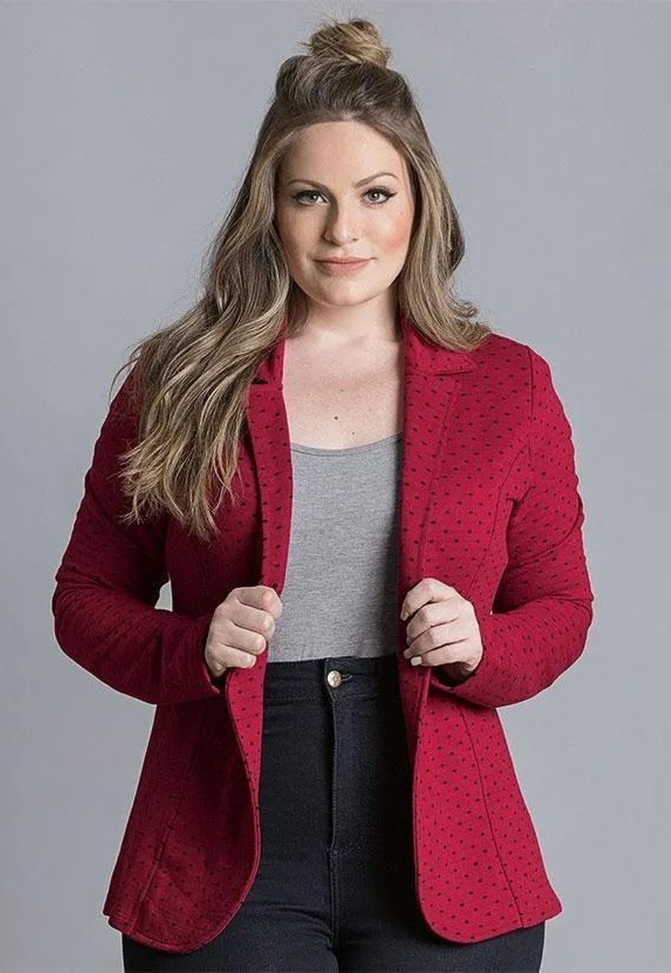 Blazer De Moletom Plus Size
