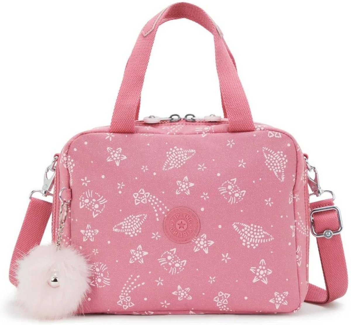 Imagem principal Infantil - Lancheira Kipling Miyo Glitter Cats rosa Kipling rosa