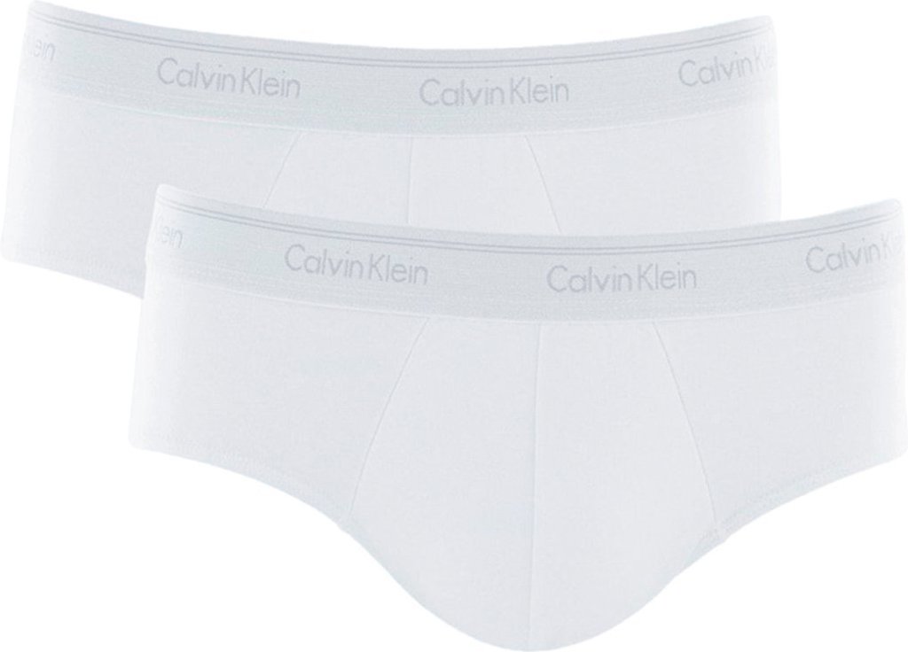 Imagem principal Cueca Calvin Klein Brief C11.01 BR00 Cotton Stretch Classic Branca Pack 2UN branco Calvin Klein branco