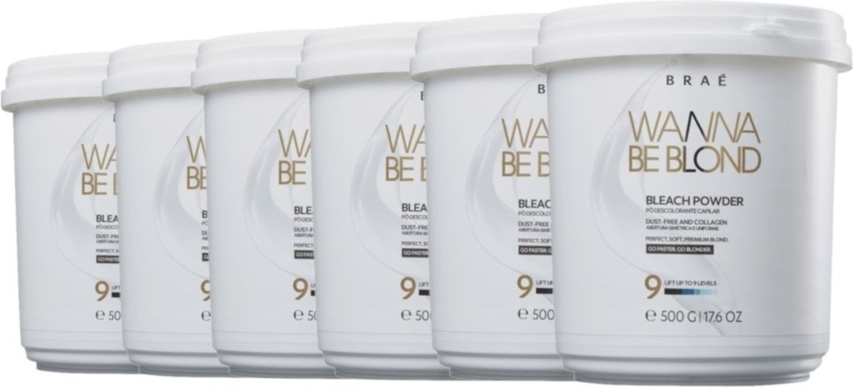 Imagem principal Kit Braé Wanna Be Blond - Pó Descolorante (6 unidades) multicolorido BRAÉ multicolorido