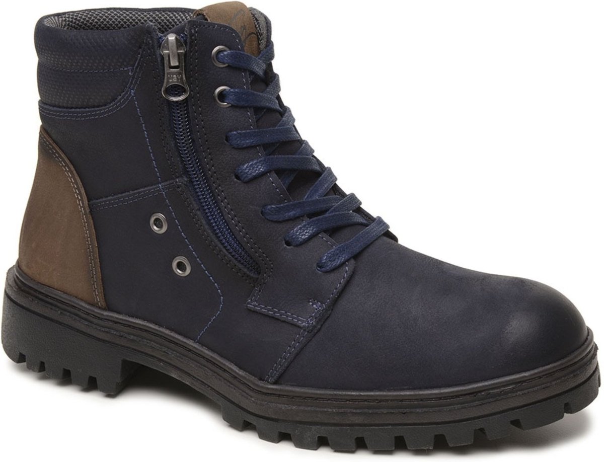 Imagem principal Coturno Adventure Bota Couro Masculino Solado Tratorado Cano Espumado Marinho super shoes azul marinho super shoes azul marinho