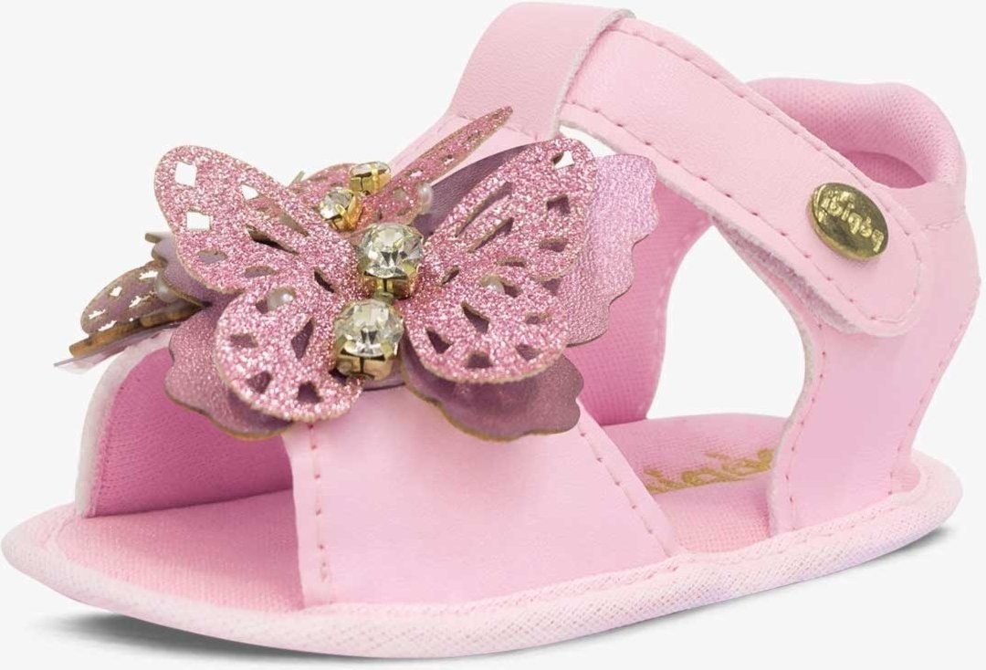 Imagem principal Infantil - Sandália Pópidi Recém-Nascido Menina Moda Borboletas branco Pópidí branco