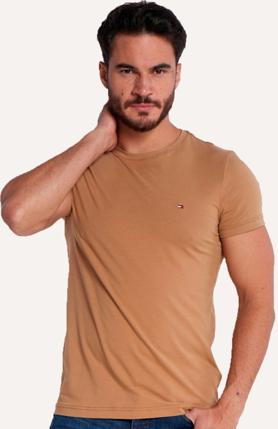 Imagem principal Camiseta Tommy Hilfiger Masculina Essential Cotton cáqui Tommy Hilfiger cáqui