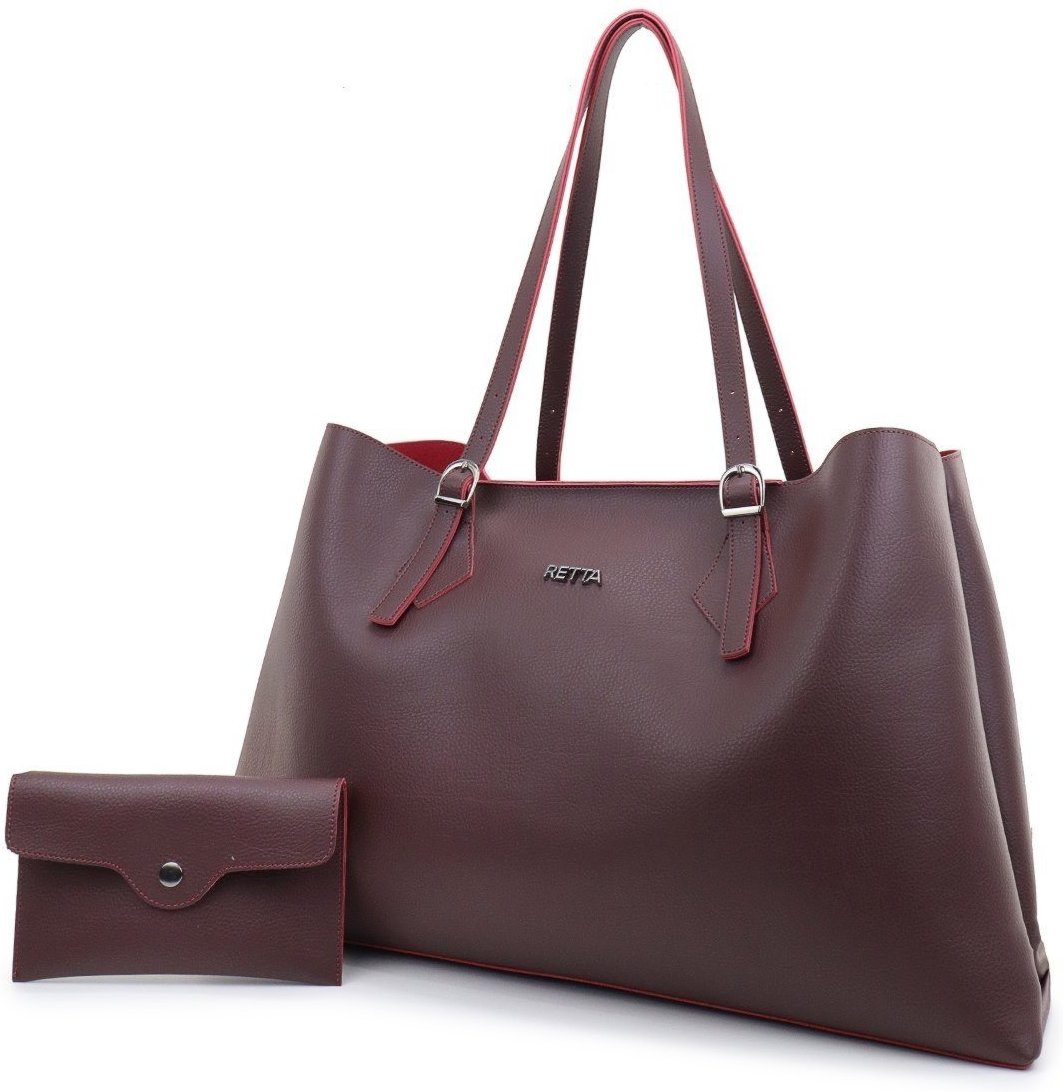 Imagem principal Bolsa Feminina Grande Alça Regulavel de Ombro Espaçosa Retta Oficial vinho Retta Oficial vinho