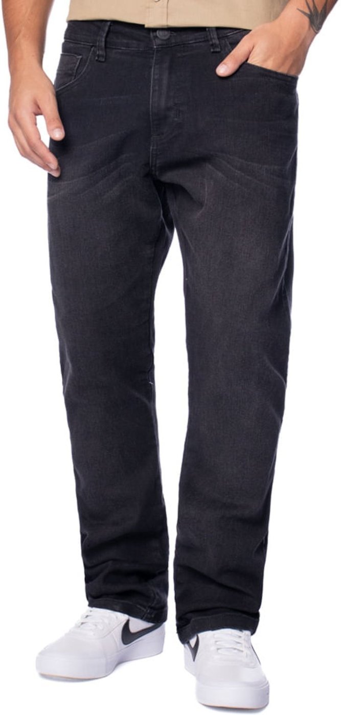 Imagem principal Calça Jeans Masculina Gangster Modelagem Reta preto Gangster preto