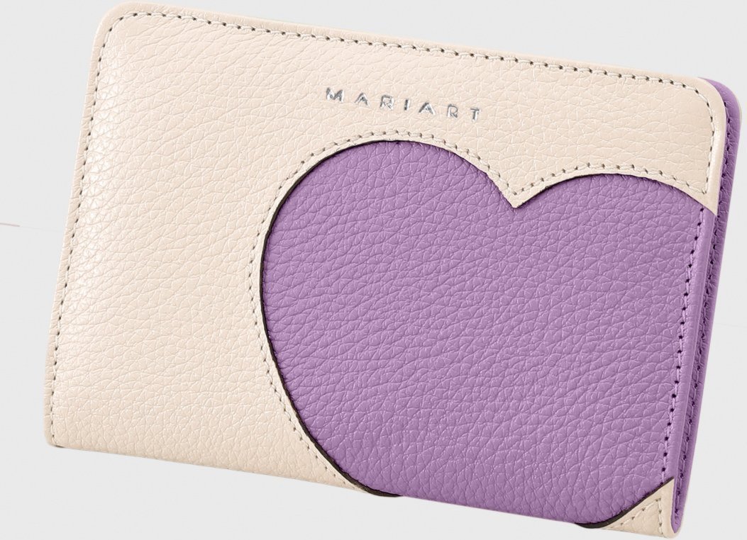 Imagem principal Carteira de Couro Mariart 669 Off White/Violeta lilás/off-white white Mariart lilás/off-white white