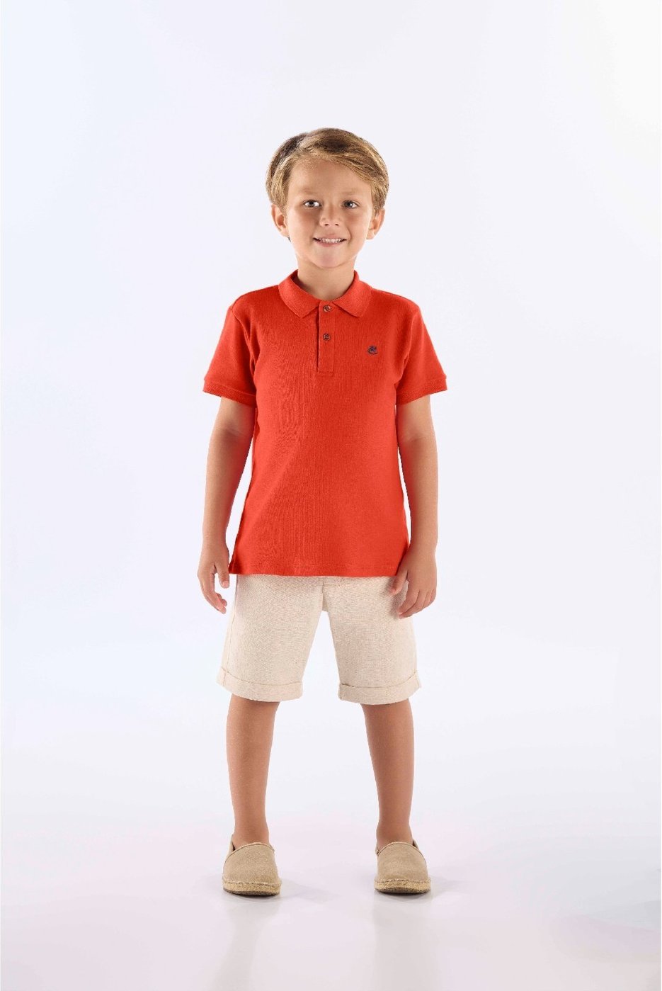 Imagem principal Infantil - Camisa Polo em Suedine para Menino Up Baby laranja Up Baby laranja