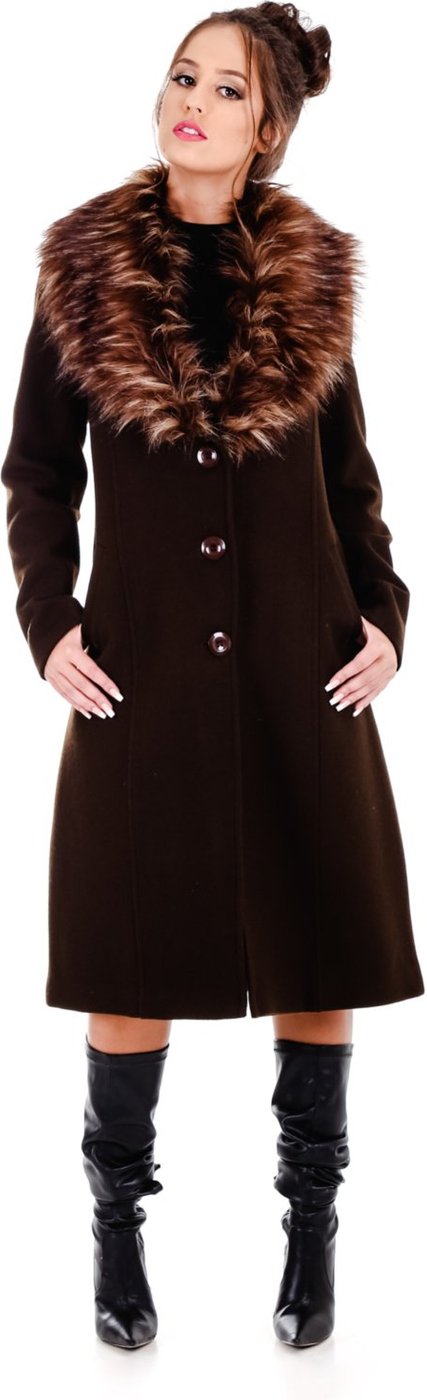 Imagem principal Casaco Rigotto New York Longo em Lã Natural Marrom marrom natural Rigotto marrom natural