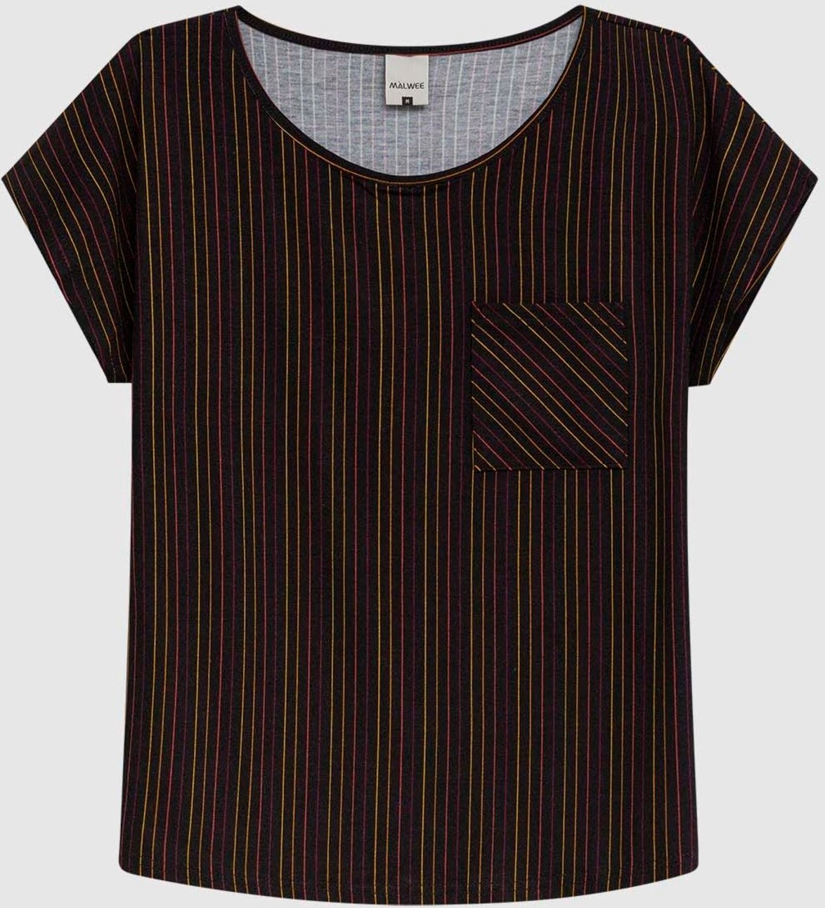 Imagem principal Blusa Ampla Feminina Estampada Detalhe Bolso Frontal Em Viscose Stretch Malwee verde Malwee verde