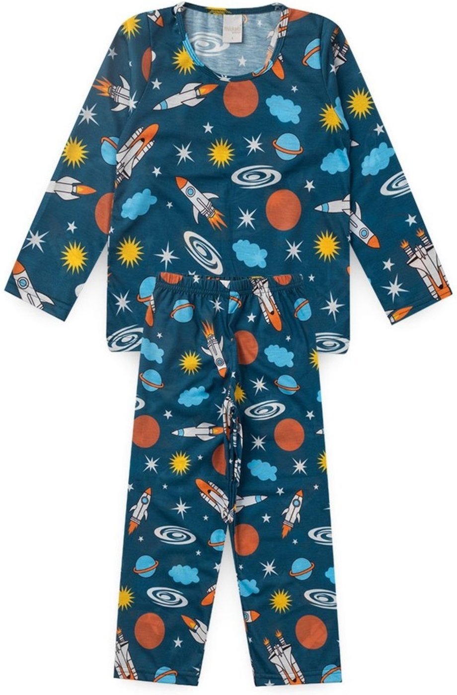 Imagem principal Pijama Molekada Menino Longo Espaço verde Molekada verde
