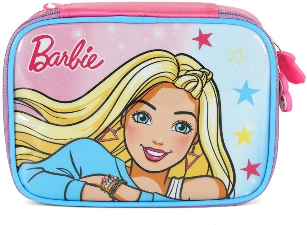 Imagem principal Infantil - Estojo Box Médio 100 Pens Barbie Náilon Estampado Luxcel azul Luxcel azul