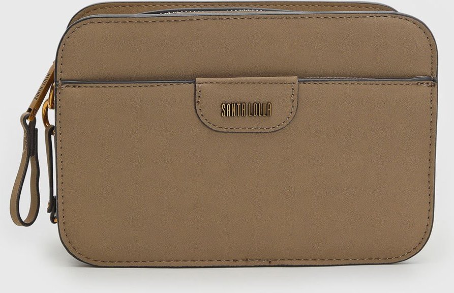 Bolsa Feminina Santa Lolla Estruturada Logo Metal Dourado