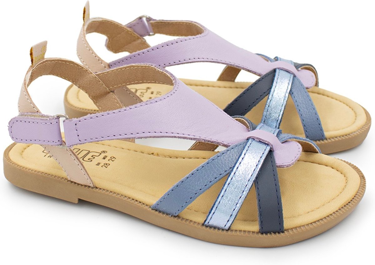Infantil - Sandalia Menina Blue Amélia Couro Lilás