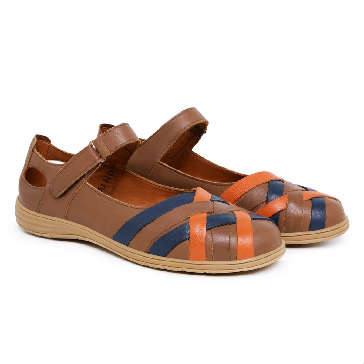 Imagem principal Sapatilha Feminina de Couro, Palmilha Forrada em Couro e Sola de Borracha Mod:4320 Mister Couros marrom Mister Couros marrom