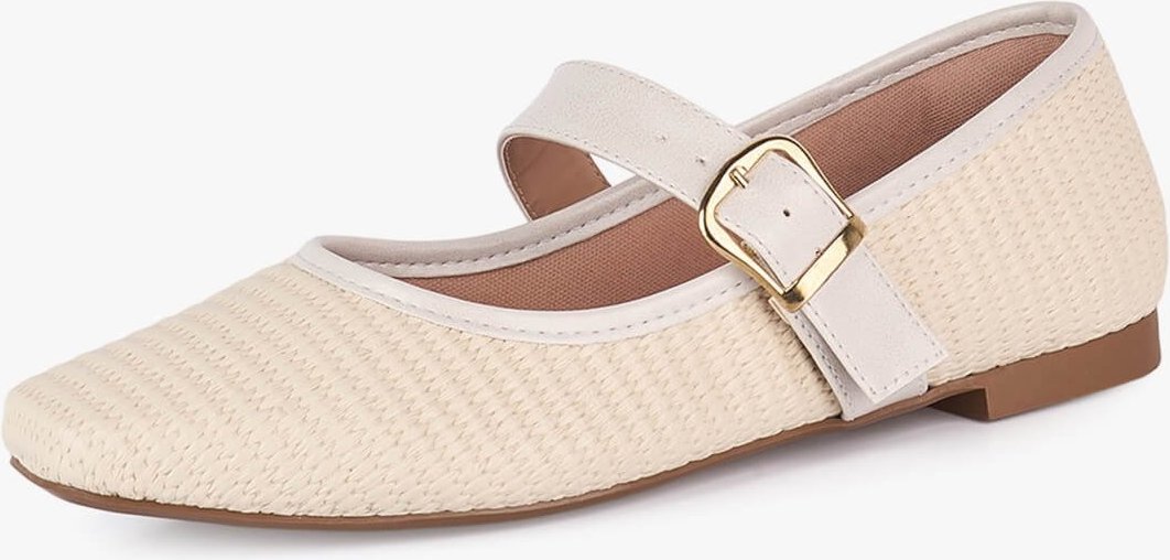 Imagem principal Sapatilha Feminina Takata Bico Quadrado Fivela Boneca Tramada OffWhite TAKATA BY RAFAEL TAKATA off-white offwhite TAKATA BY RAFAEL TAKATA off-white offwhite