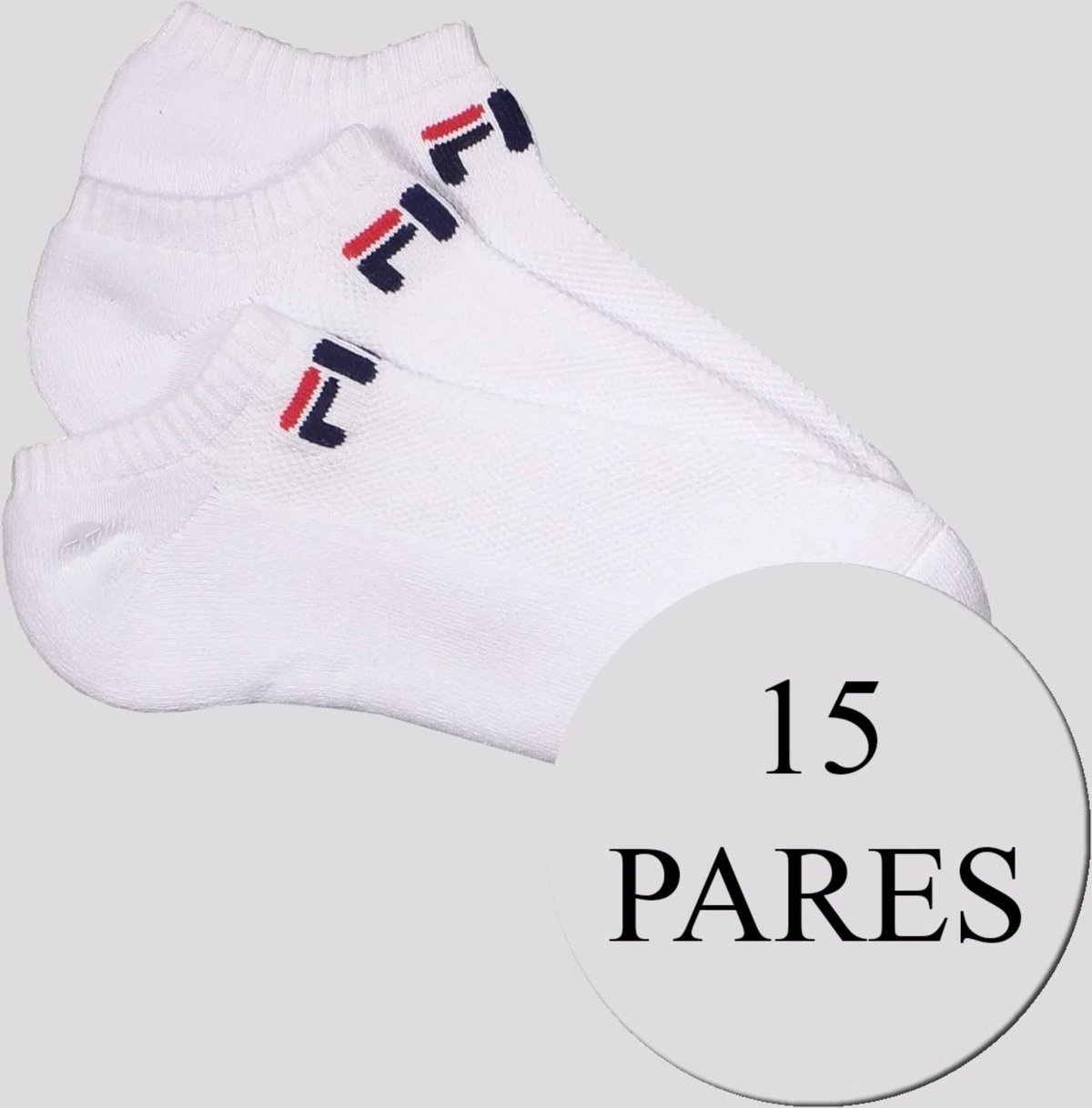 Kit Meia Fila Light 15 Pares Cano Curto