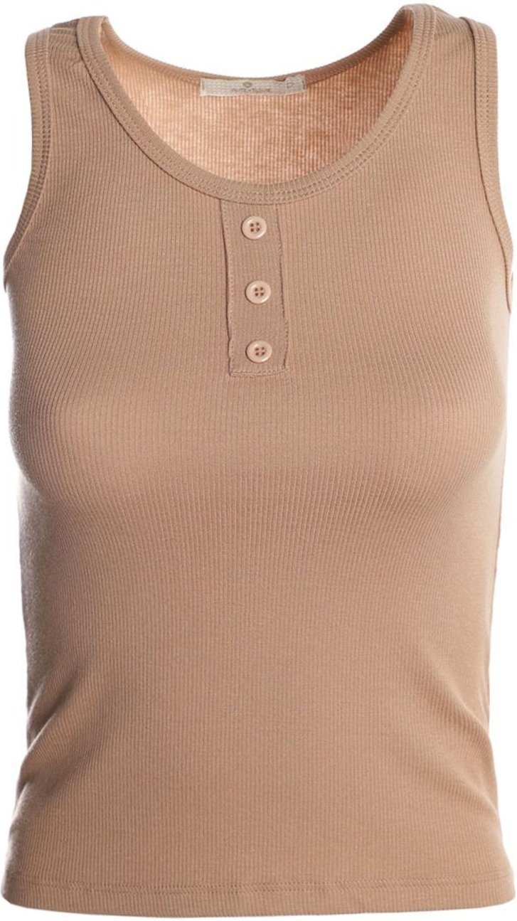 Imagem principal Blusa Regata Ribana Autentique Feminina marrom Autentique marrom