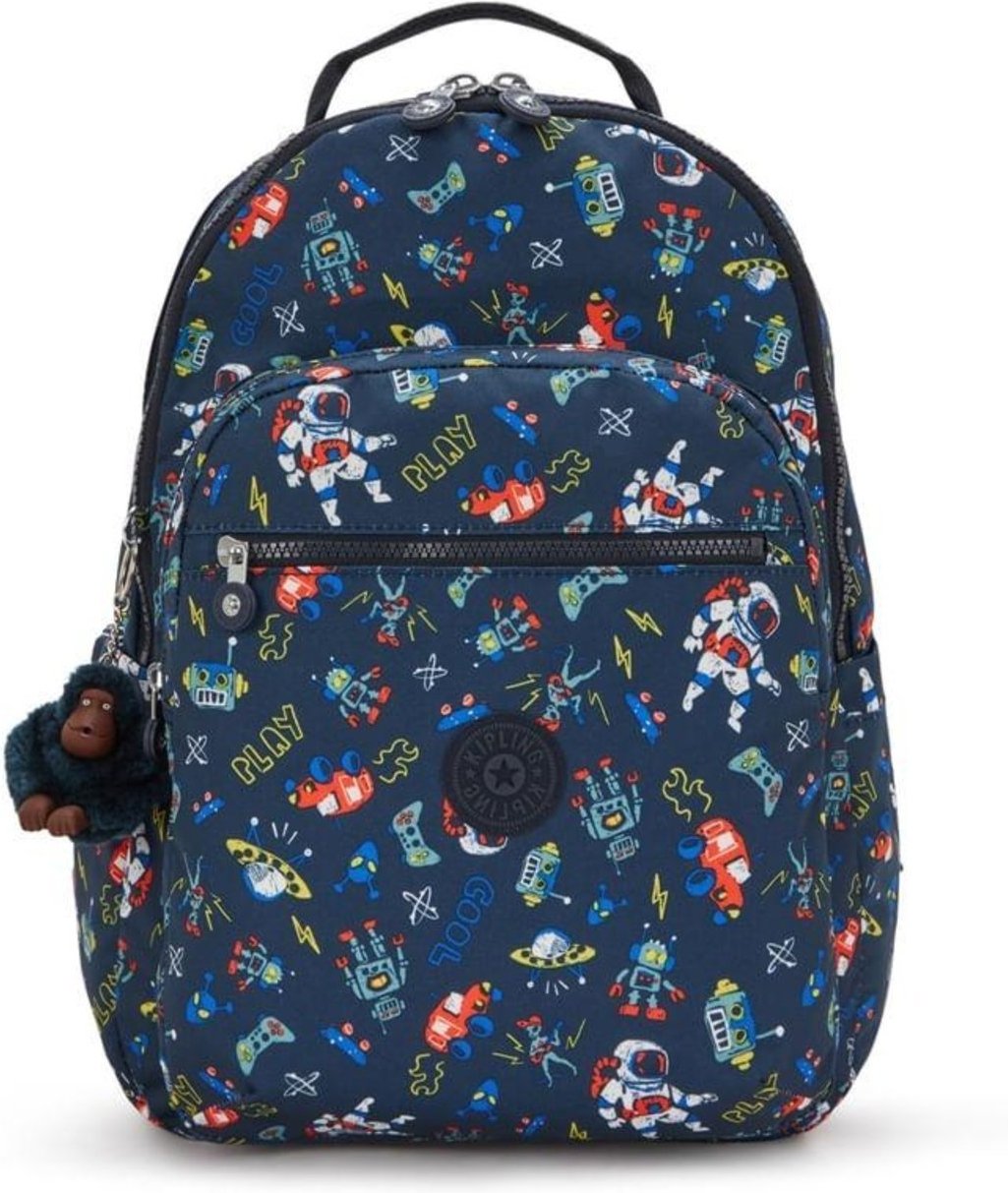Imagem principal Mochila Kipling Seoul Lap Space Game azul marinho Kipling azul marinho