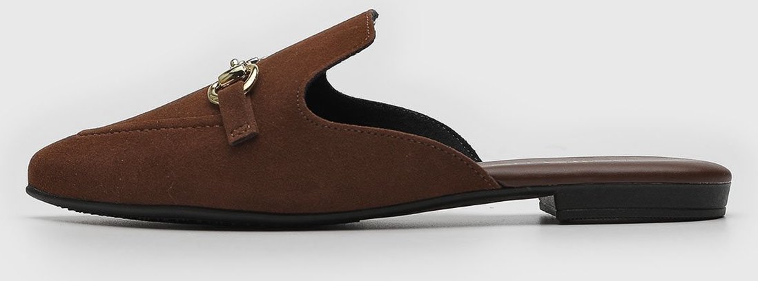 Imagem principal Sapatilha Feminina Beira Rio Ponta Fina Detalhe Dourado marrom marrom