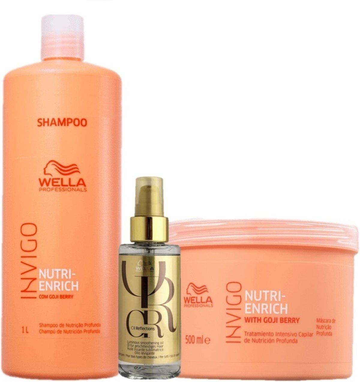 Imagem principal Kit Wella Professionals Invigo Nutri Enrich Reflections Cuidado Capilar Diario (3 Produtos) multicolorido WELLA PROFESSIONALS multicolorido