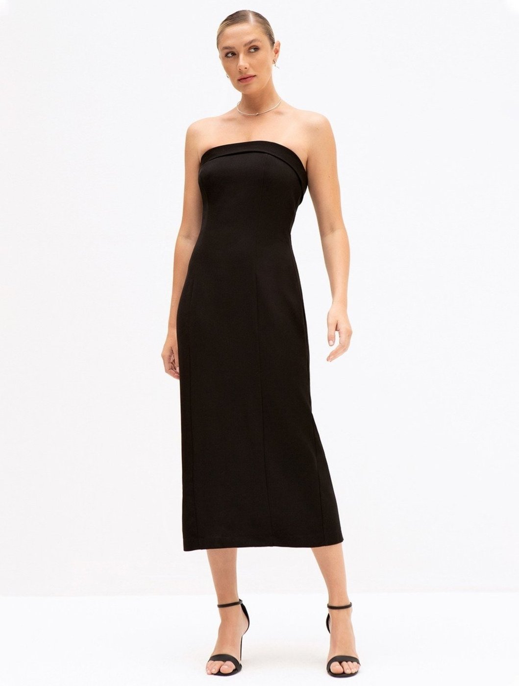 Vestido Tubinho Tomara que Caia Maxi Longuete Elita