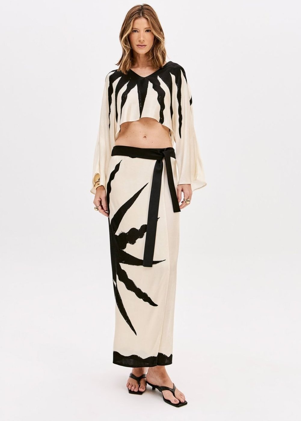 Saia Pareô Super Midi Estampada