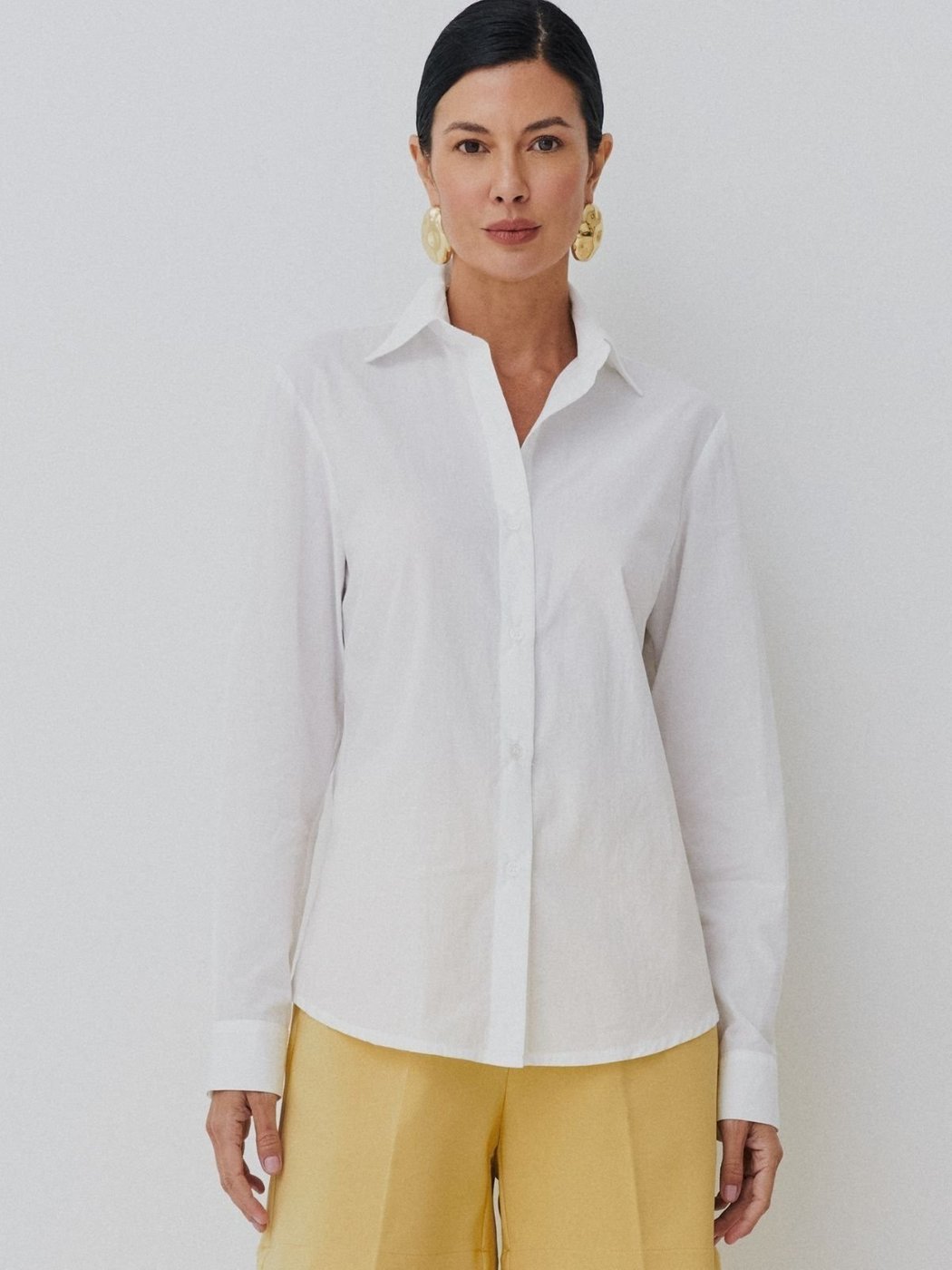 Imagem principal Camisa Via Lessa Luz 100% Algodão Off White off-white white Via Lessa off-white white