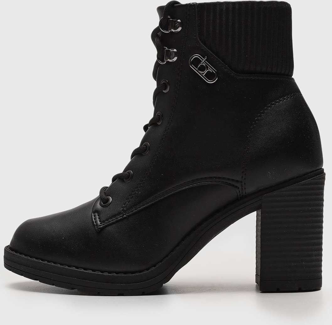 Bota Coturno Beira Rio Salto Grosso Preta