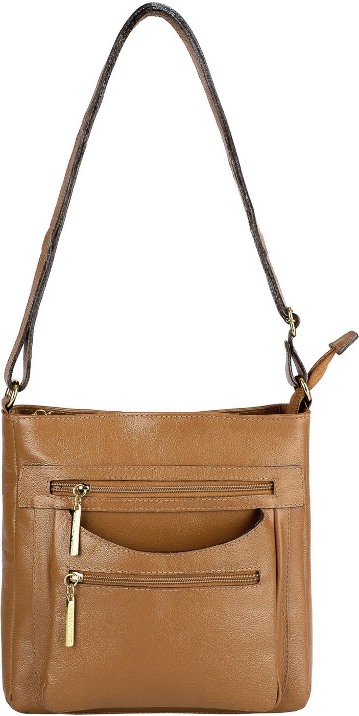 Bolsa Andrea Vinci tiracolo em couro liso Thais