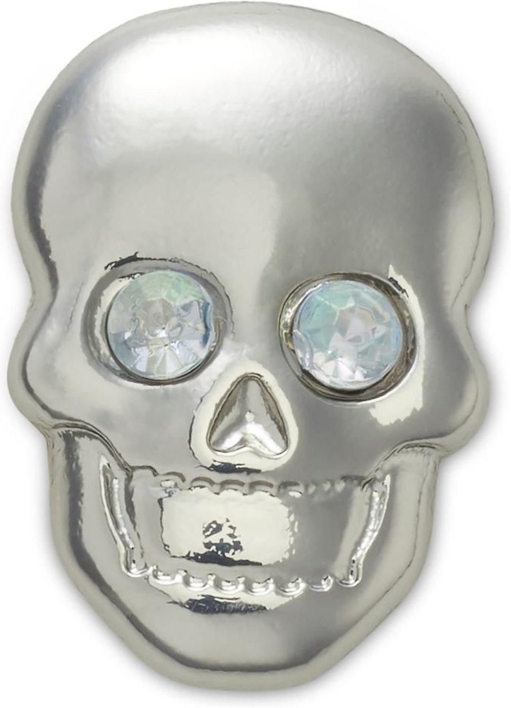 Infantil - Jibbitz caveira prata unico