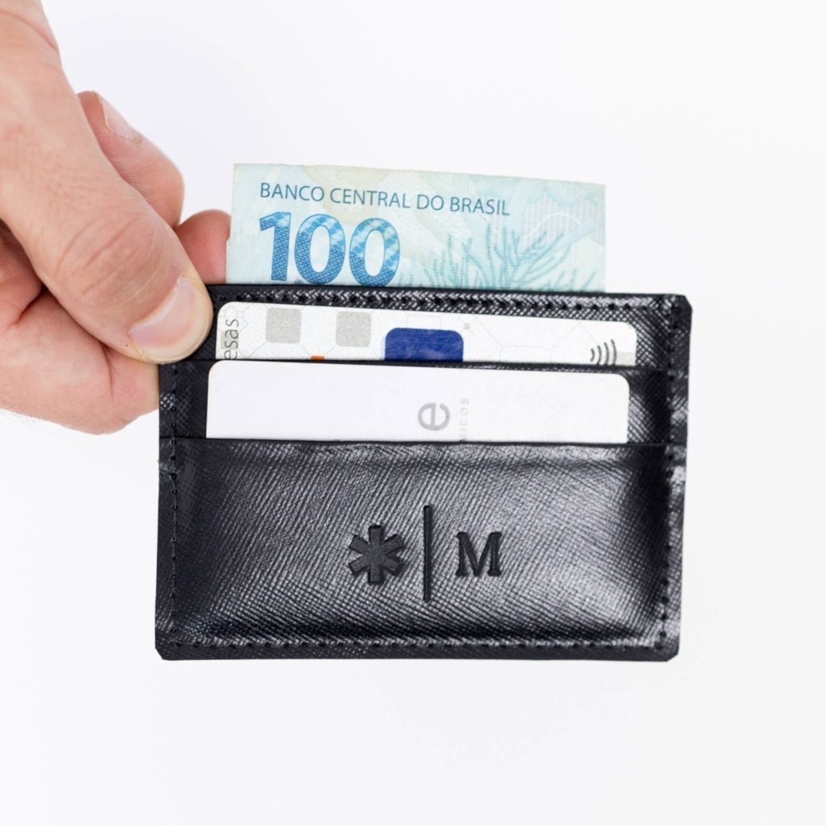 Porta Documentos Carteiras Masculina Couro Legítimo Cabe CNH cartao Cor Marca Maktub