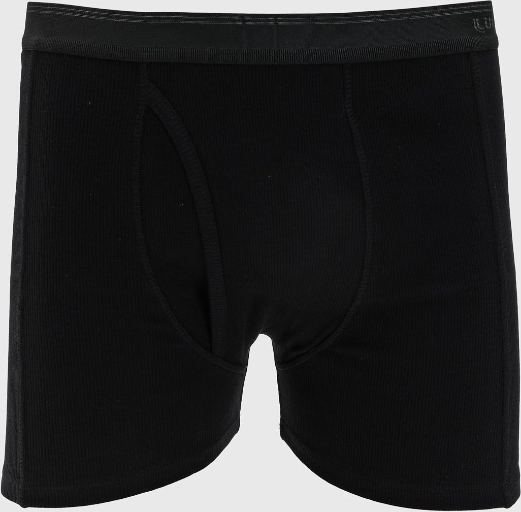 Imagem principal Cueca Boxer Masculina Lupo Canelada Preta preto Lupo preto