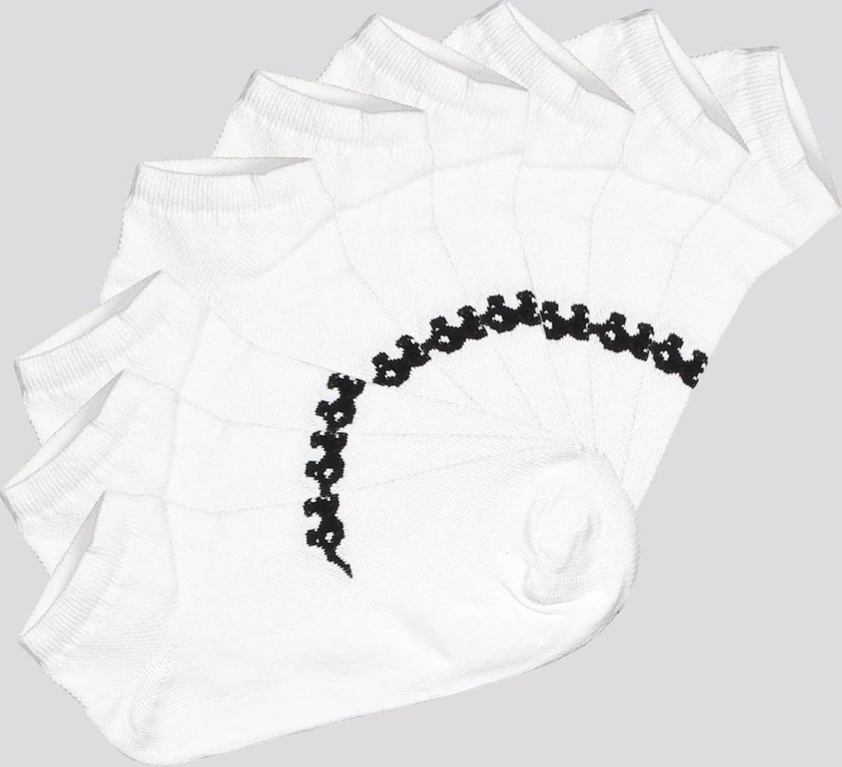 Kit Meia Kappa 9 Pares Sapatilha Branca