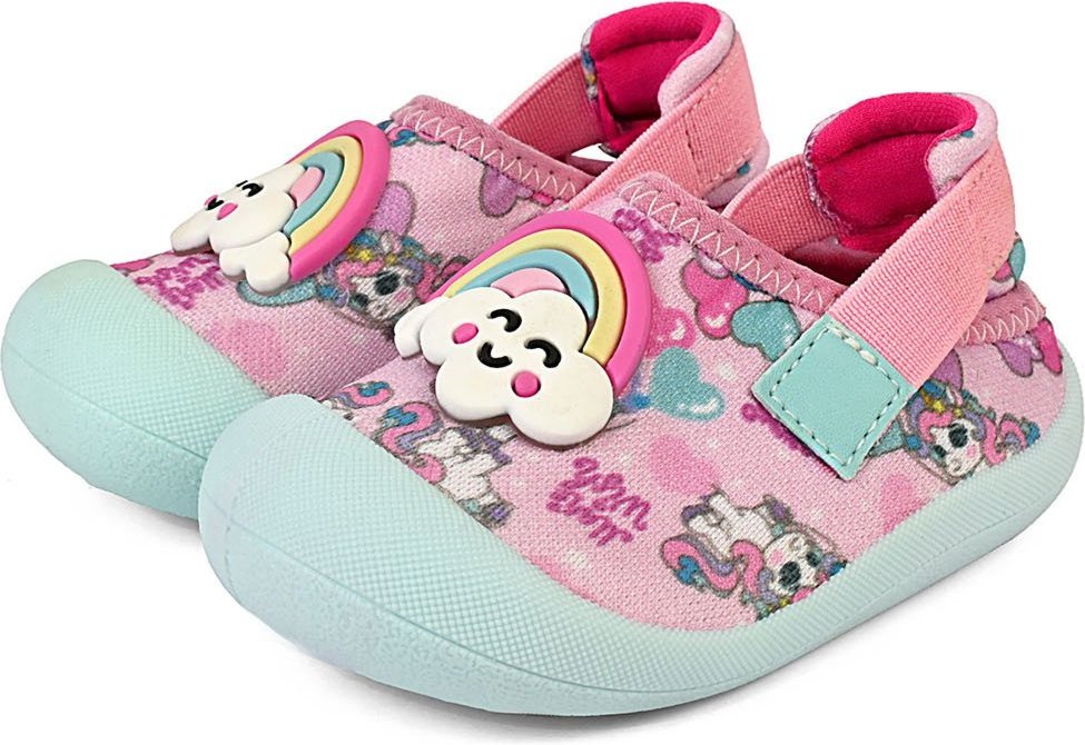 Imagem principal Infantil - Sapatinho Babuche Conforto Slip On Menina Verão Rosa Nuvem Mzkid azul/rosa azul Mzkid azul/rosa azul