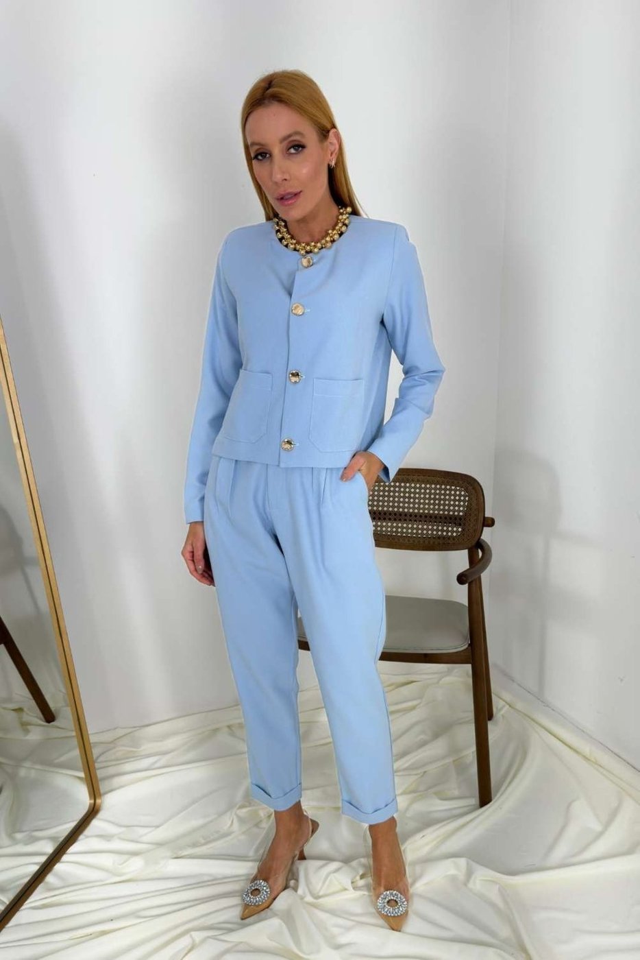 Casaquinho Vanibele Forrado Claro