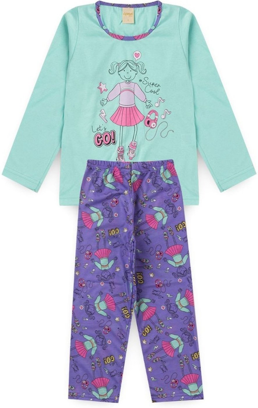 Imagem principal Pijama Molekada Menina Longo Patinadora rosa Molekada rosa